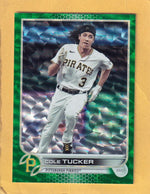 2022 Topps Green Foil #603 Cole Tucker NM-MT+ 86/499 Pittsburgh Pirates Image 1