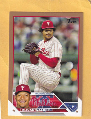 2023 Topps Gold #355 Taijuan Walker NM-MT+ 658/2023 Philadelphia Phillies Image 1