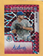 2022 Panini Mosaic Rookie Autographs Choice Fusion #49 A.J. Alexy NM-MT+ Auto Texas Rangers Image 1