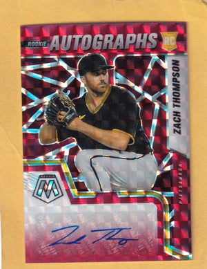 2022 Panini Mosaic Rookie Autographs Choice Fusion #80 Zach Thompson NM-MT+ Auto Pittsburgh Pirates Image 1