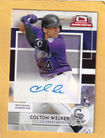 2022 Topps International Trading Card Day Baseball Autographs #AC-CW Colton Welker 28/390 NM-MT+ Auto Colorado Rockies Image 1