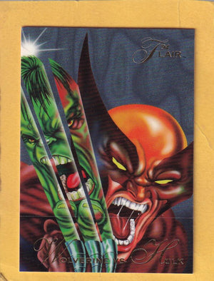 1994 Flair Marvel #34 Wolverine vs Hulk NM-MT+ Image 1