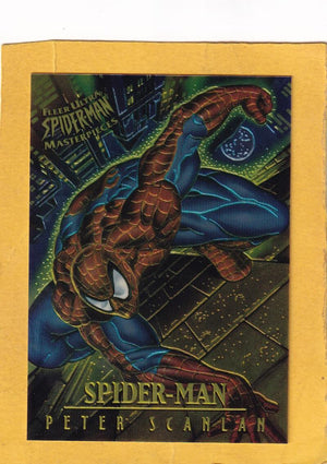 1995 Fleer Ultra Spider-Man Premiere Masterpieces #6 Spider-Man Peter Scanlan NM-MT+  Image 1