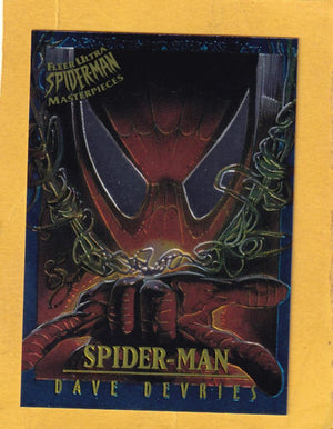 1995 Fleer Ultra Spider-Man Premiere Masterpieces #4 Spider-Man Dave Devries NM-MT+  Image 1