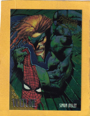 1995 Fleer Ultra Spider-Man Premiere Golden Web #9 Vulture Simon Bisley NM-MT+  Image 1