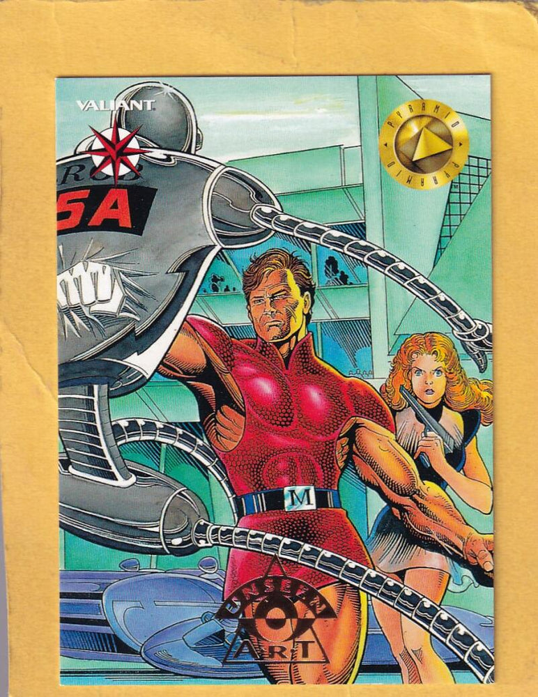 1993 Upper Deck Valiant Era Foil Art #U2 Magnus and Leeja/Tom Artis, Ralph Reese NM-MT+  Image 1