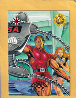 1993 Upper Deck Valiant Era Foil Art #U2 Magnus and Leeja/Tom Artis, Ralph Reese NM-MT+  Image 1