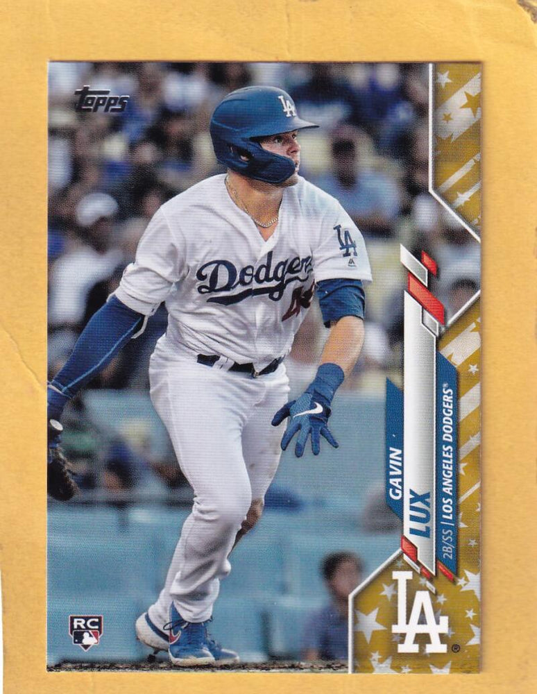 2020 Topps Gold Stars #292 Gavin Lux RC Rookie NM-MT+ Los Angeles Dodgers Image 1