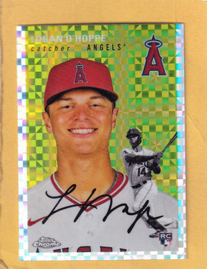 2023 Topps Chrome Platinum Anniversary X-Fractors #158 Logan O'Hoppe NM-MT+ RC Rookie Los Angeles Angels Image 1