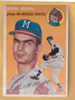 1954 Topps #210 Bob Buhl EX Excellent RC Rookie Milwaukee Braves #30307 Image 1