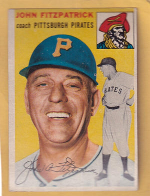 1954 Topps #213 John Fitzpatrick CO VG/EX Very Good/Excellent RC Rookie Pittsburgh Pirates #30309 Image 1