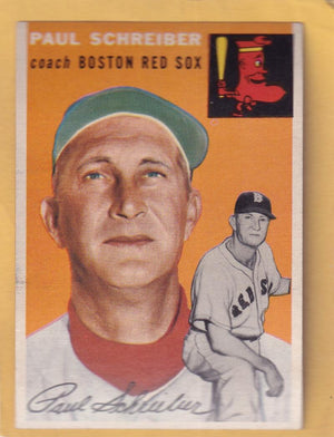 1954 Topps #217 Paul Schreiber CO EX Excellent RC Rookie Boston Red Sox #30311 Image 1