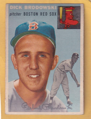 1954 Topps #221 Dick Brodowski VG/EX Very Good/Excellent Boston Red Sox #30313 Image 1