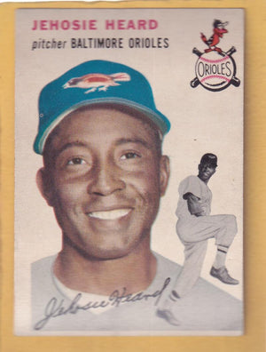 1954 Topps #226 Jehosie Heard VG/EX Very Good/Excellent RC Rookie Baltimore Orioles #30314 Image 1