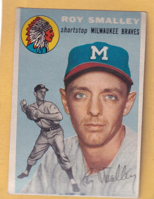 1954 Topps #231 Roy Smalley EX Excellent Milwaukee Braves #30317 Image 1