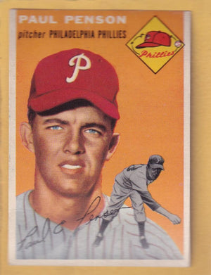 1954 Topps #236 Paul Penson VG+ Very Good Plus RC Rookie Philadelphia Phillies #30318 Image 1