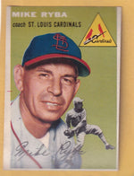 1954 Topps #237 Mike Ryba CO VG/EX Very Good/Excellent RC Rookie St. Louis Cardinals #30319 Image 1