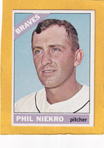 1966 Topps #28 Phil Niekro EX/NM Atlanta Braves #30323 Image 1