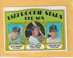 1972 Topps #79 Mike Garman/Cecil Cooper/Carlton Fisk Red Sox Rookies VG+ Very Good Plus RC Rookie Boston Red Sox #30329 Image 1