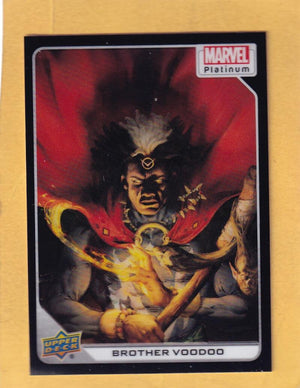 2024 Upper Deck Marvel Platinum Black Rainbow #33 Brother Voodoo NM-MT+  Image 1