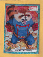 2024 Upper Deck Marvel Platinum Blue Surge #43 Rocket Raccoon NM-MT+  Image 1