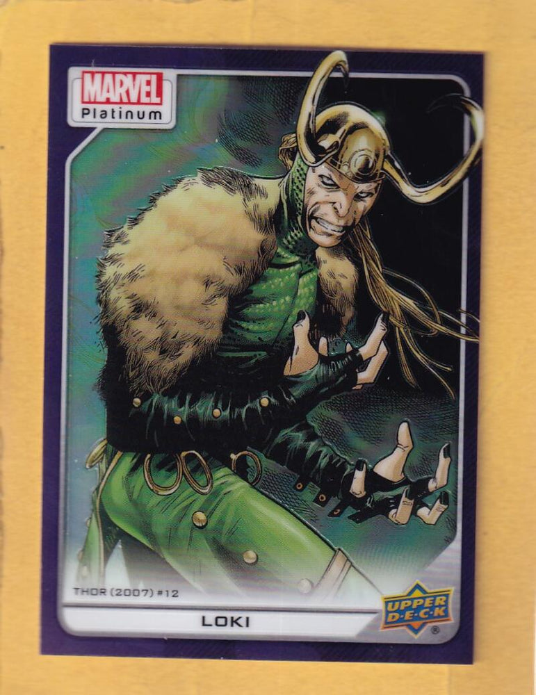 2024 Upper Deck Marvel Platinum Purple Rainbow #186 Loki NM-MT+  Image 1