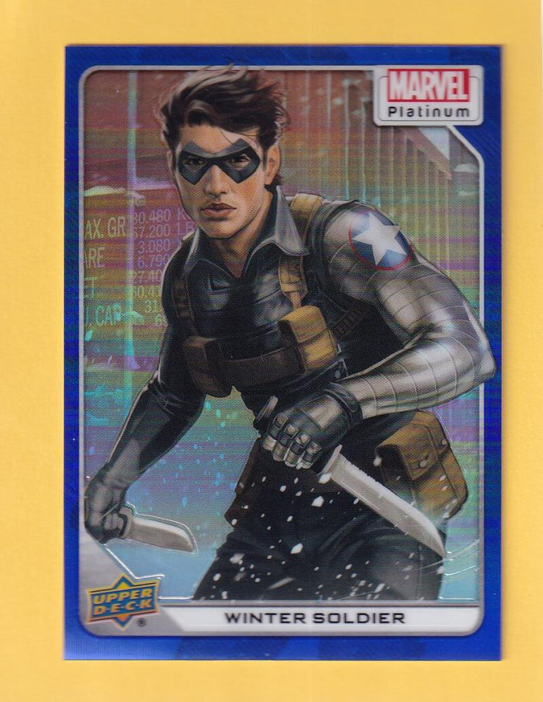 2024 Upper Deck Marvel Platinum Blue Rainbow #68 Winter Soldier NM-MT+  Image 1