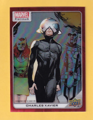 2024 Upper Deck Marvel Platinum Red Rainbow #163 Charles Xavier NM-MT+  Image 1