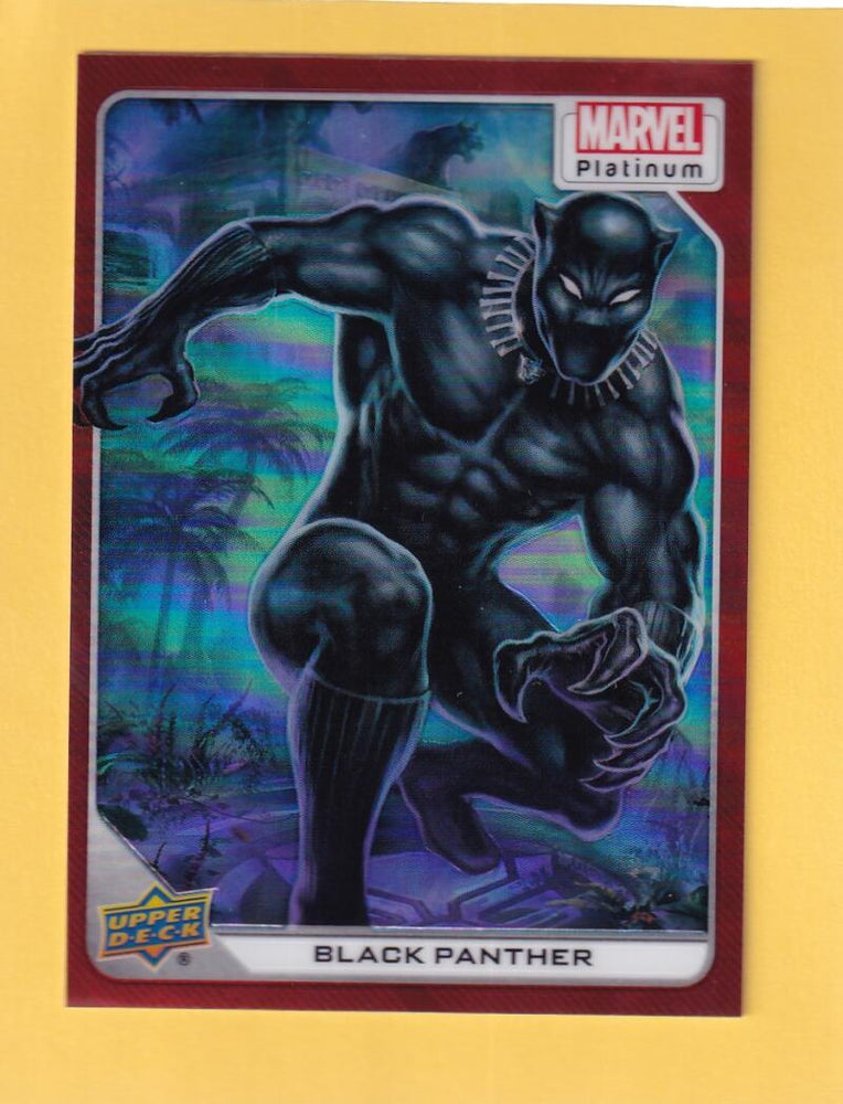 2024 Upper Deck Marvel Platinum Red Rainbow #82 Black Panther NM-MT+  Image 1