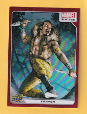 2024 Upper Deck Marvel Platinum Red Rainbow #58 Kraven NM-MT+  Image 1