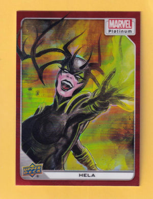 2024 Upper Deck Marvel Platinum Red Rainbow #31 Hela NM-MT+  Image 1