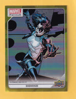 2024 Upper Deck Marvel Platinum Yellow Rainbow #107 Domino NM-MT+  Image 1