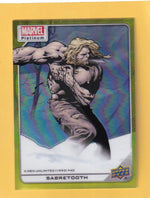 2024 Upper Deck Marvel Platinum Yellow Rainbow #189 Sabretooth NM-MT+  Image 1