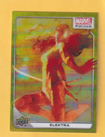 2024 Upper Deck Marvel Platinum Yellow Rainbow #48 Elektra NM-MT+  Image 1