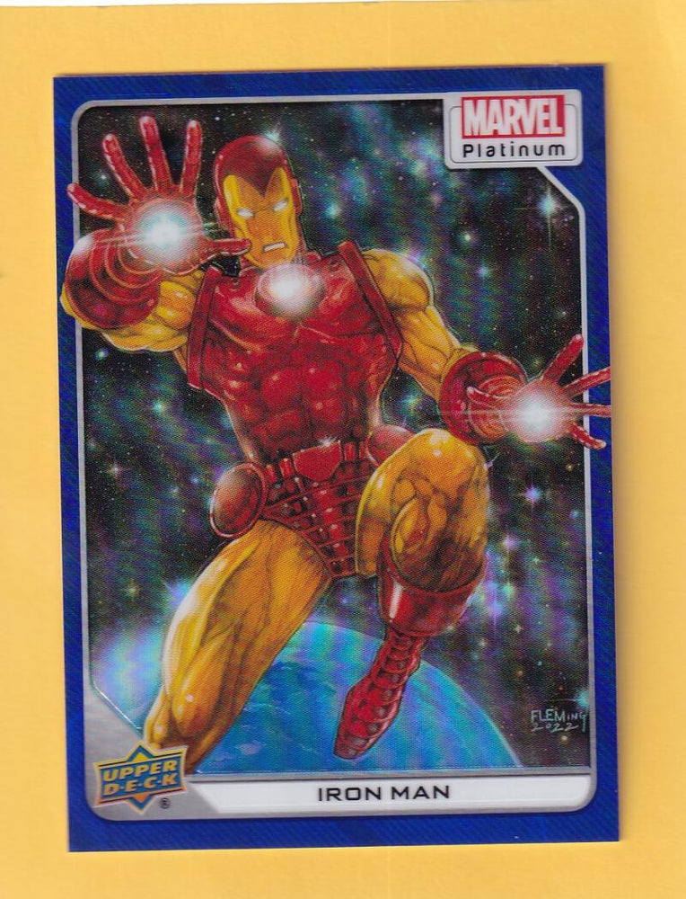 2024 Upper Deck Marvel Platinum Blue Rainbow #34 Iron Man NM-MT+  Image 1