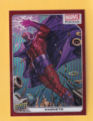 2024 Upper Deck Marvel Platinum Red Rainbow #63 Magneto NM-MT+  Image 1