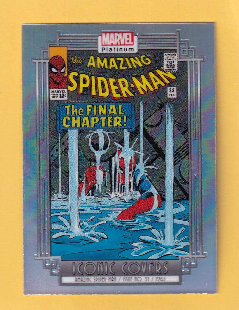 2024 Upper Deck Marvel Platinum Iconic Covers Rainbow #IC18 Amazing Spider-Man NM-MT+  Image 1