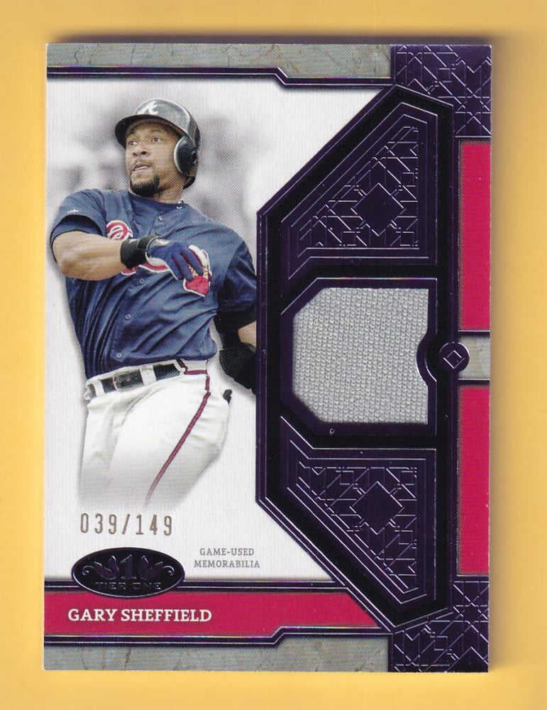 2024 Topps Tier One Relics #T1R-GSH Gary Sheffield NM-MT+ MEM 39/149 Atlanta Braves  Image 1