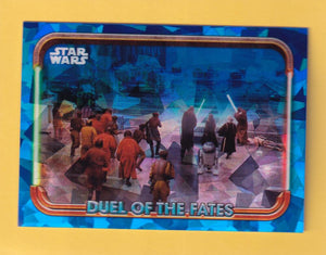 2024 Topps Chrome Sapphire Star Wars The Phantom Menace Duel Of The Fates #DF-1 Storming The Palace Hanger NM-MT+  Image 1