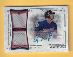 2015 Topps Museum Signature Swatches Dual Relic Autographs #SSD-KV Kennys Vargas 227/299 NM-MT MEM Auto Minnesota Twins Image 1