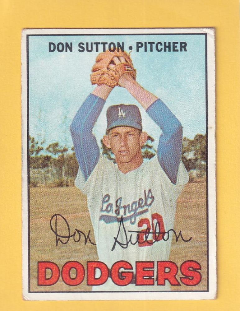 1967 Topps #445 Don Sutton VG/EX Very Good/Excellent Los Angeles Dodgers #30488 Image 1