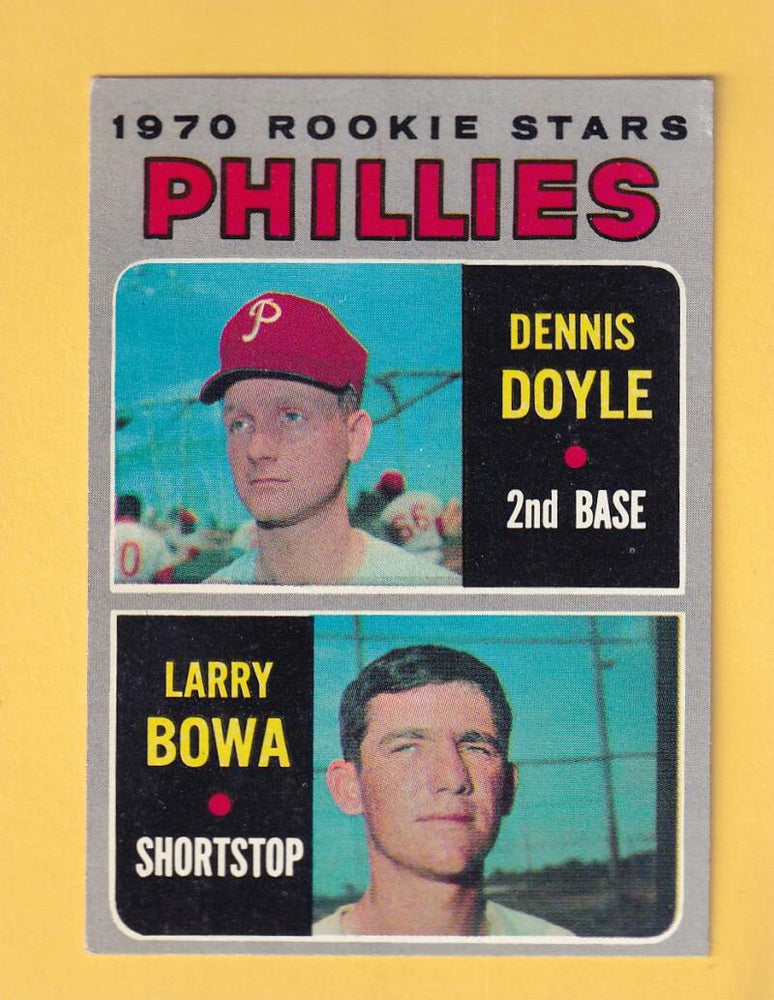 1970 Topps #539 Denny Doyle/Larry Bowa VG/EX Very Good/Excellent RC Rookie Philadelphia Phillies #30499 Image 1