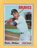 1970 Topps #710 Felix Millan EX/NM Atlanta Braves #30514 Image 1