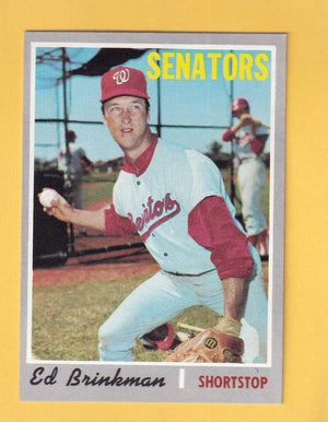 1970 Topps #711 Ed Brinkman EX+ Excellent+ Washington Senators #30515 Image 1