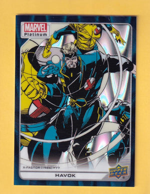 2024 Upper Deck Marvel Platinum Teal Wave #194 Havok NM-MT+ 590/799  Image 1