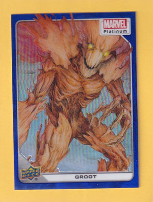 2024 Upper Deck Marvel Platinum Blue Rainbow #37 Groot NM-MT+  Image 1