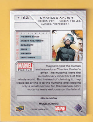 2024 Upper Deck Marvel Platinum Red Rainbow #163 Charles Xavier NM-MT+  Image 2