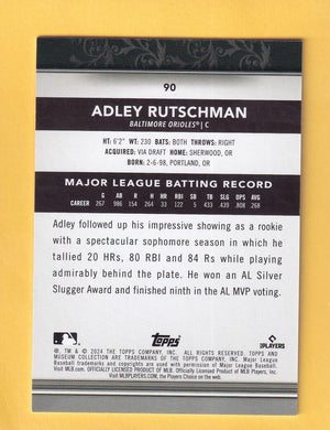 2024 Topps Museum Collection Copper #90 Adley Rutschman NM-MT+ Baltimore Orioles  Image 2