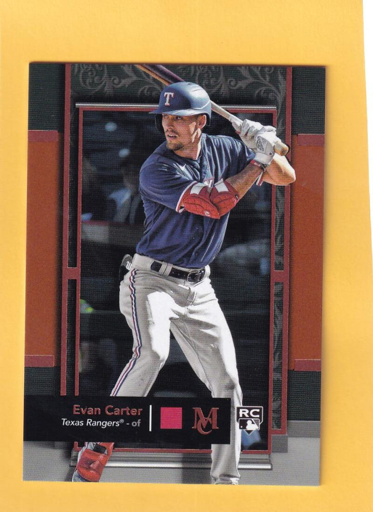 2024 Topps Museum Collection Copper #36 Evan Carter NM-MT+ RC Rookie Texas Rangers Image 1