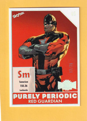 2024 Skybox Marvel Metal Universe Avengers Purely Periodic #PP-62 Red Guardian NM-MT 17/75  Image 1